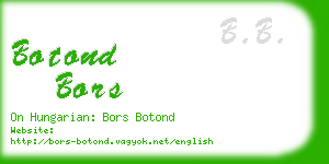 botond bors business card